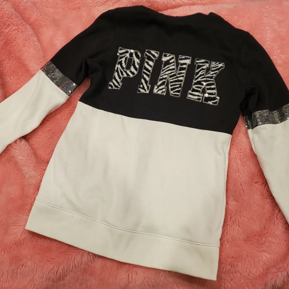 VS PINK sequin zip up - Picture 1 of 14